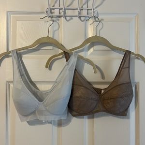 2 Brand New Wireless Bras! Fits 36A, 36B, 34B, 34C